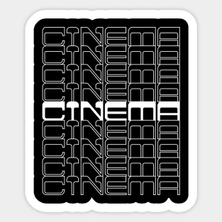 Retro Cinema Sticker